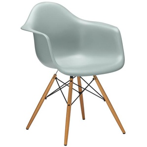 Vitra Stuhl Eames Plastic Armchair DAW 83x63x59 cm grau, Gestell: Ahorn, Designer Charles & Ray Eames