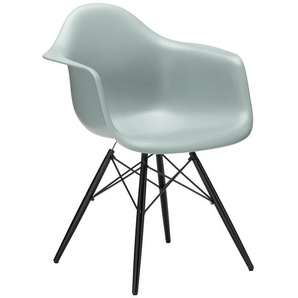 Vitra Stuhl Eames Plastic Armchair DAW 83x63x59 cm grau, Gestell: Ahorn schwarz, Designer Charles & Ray Eames