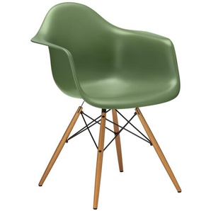 Vitra Stuhl Eames Plastic Armchair DAW 83x63x59 cm forest grün, Gestell: Ahorn, Designer Charles & Ray Eames