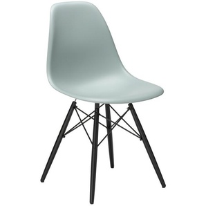 Vitra Stuhl Eames Plastic Side Chair DSW 83x46.5x55 cm hellgrau, Gestell: Ahorn schwarz, Designer Charles & Ray Eames