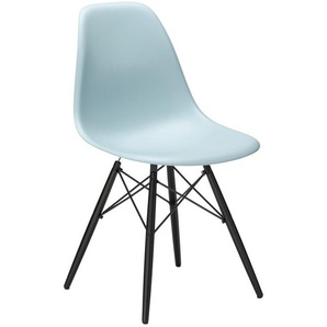 Vitra Stuhl Eames Plastic Side Chair DSW 83x46.5x55 cm eisgrau, Gestell: Ahorn schwarz, Designer Charles & Ray Eames
