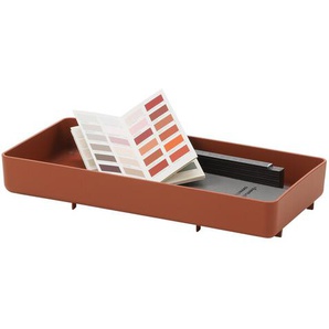 Vitra Tablett Chap Tray backstein rot, Designer Konstantin Grcic, 6.5x41.5x20 cm