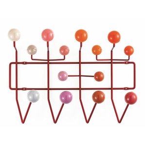 Vitra Wandgarderobe Hang it all Holzkugeln rot, Designer Charles & Ray Eames, 37x50x17 cm