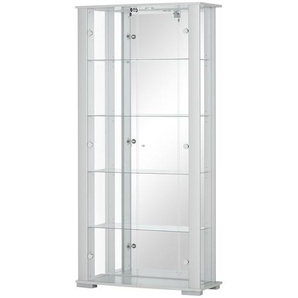 Vitrine, 2-türig  Filaga ¦ silber ¦ Maße (cm): B: 86 H: 178,2 T: 38,2