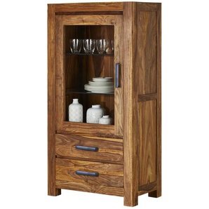 Vitrine  Amarillo ¦ holzfarben ¦ Maße (cm): B: 70 H: 135 T: 40.0