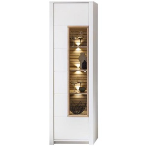 Vitrine Arktis, Eiche/weiß, 62 cm