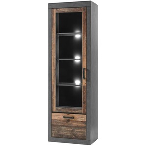 Vitrine  Bilboa ¦ braun ¦ Maße (cm): B: 65 H: 201