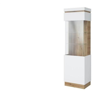 Vitrine  Caorle ¦ weiß ¦ Maße (cm): B: 60 H: 201 T: 40.0