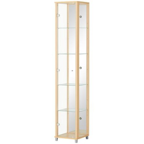 Vitrine  Cristal ¦ holzfarben ¦ Maße (cm): B: 32 H: 172 T: 33.0