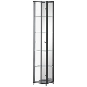 Vitrine  Cristal ¦ schwarz ¦ Maße (cm): B: 32 H: 172 T: 33.0