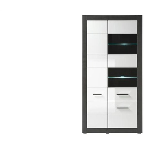 Vitrine Etero | grau | 100 cm | 198 cm | cm 35,0 |