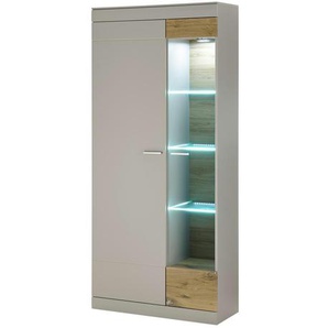 Vitrine   ¦ grau ¦ Maße (cm): B: 90 H: 35