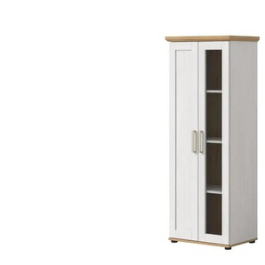 Vitrine - holzfarben - Materialmix - 64 cm - 161 cm | Möbel Kraft