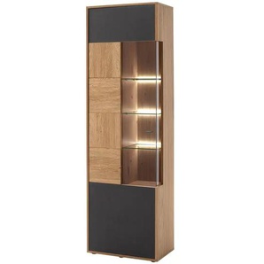 Vitrine - holzfarben - Materialmix - 65 cm - 207 cm - cm 37,0 | Möbel Kraft