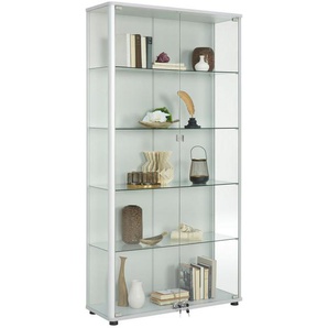 Xxxl Vitrine, Klar, Hellgrau, Glas, 4 Fächer, 96x190x36 cm, Typenauswahl, Esszimmer, Vitrinen