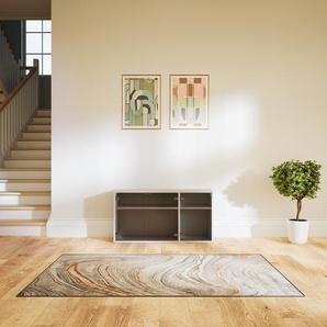 Vitrine Kristallglas klar - Moderne Glasvitrine: Türen in Kristallglas klar - Hochwertige Materialien - 115 x 60 x 34 cm, Selbst zusammenstellen