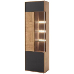 Vitrine  Lavia ¦ holzfarben ¦ Maße (cm): B: 65 H: 207 T: 37.0