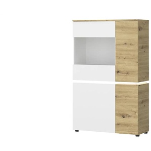 Vitrine Luci | weiß | 91 cm | 146 cm | cm 40,0 |