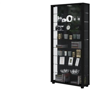 Vitrine  Lumo ¦ schwarz ¦ Maße (cm): B: 59 H: 113 T: 18.0