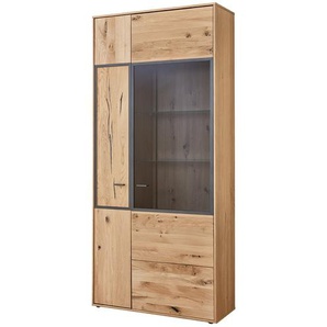 Woodford Vitrine  Menta ¦ holzfarben ¦ Maße (cm): B: 94 H: 207 T: 38.0
