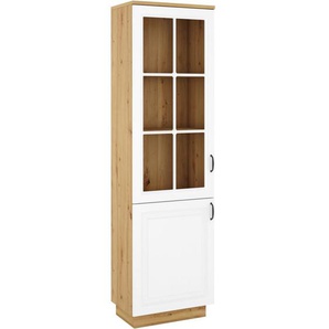 Vitrine mit Glasfronten FLAWIA 60 cm Grau
