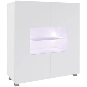 Vitrine mit zwei Türen CALABRINI Weiß