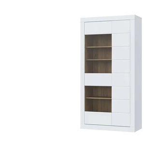 Vitrine Push-to-Open Komili ¦ weiß ¦ Maße (cm): B: 100,8 H: 195,9 T: 41.4