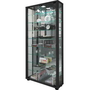 Vitrine | schwarz | 59 cm | 114,8 cm | cm 18,0 |