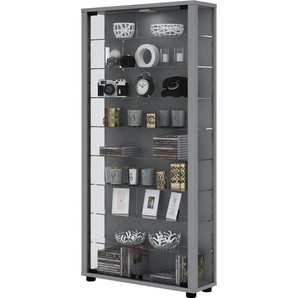 Vitrine  Lumo ¦ silber ¦ Maße (cm): B: 59 H: 113