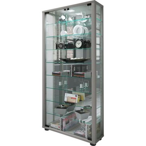 Vitrine ¦ silber ¦ Maße (cm): B: 59 H: 114,8