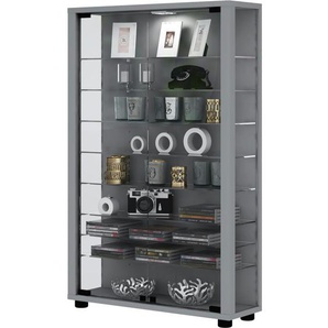 Vitrine  Lumo ¦ silber ¦ Maße (cm): B: 59 H: 90