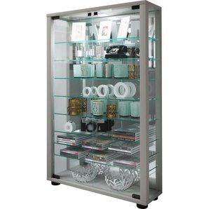 Vitrine  Lumo ¦ silber ¦ Maße (cm): B: 59 H: 91,3