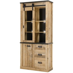 Vitrine  Sintra ¦ holzfarben ¦ Maße (cm): B: 92 H: 200 T: 37.0