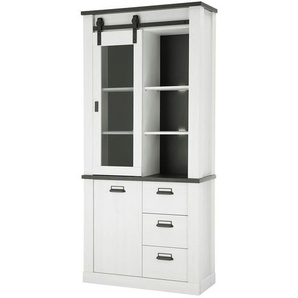 Vitrine  Sintra ¦ weiß ¦ Maße (cm): B: 92 H: 200 T: 37.0