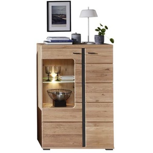 Vitrine Sonos II rechts, Altesche/Artisan Oak Nachbildung, inkl. LED-Beleuchtung