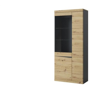 Vitrine  Turino Neo ¦ holzfarben ¦ Maße (cm): B: 86 H: 196,5 T: 39.9
