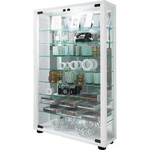 Vitrine  Lumo ¦ weiß ¦ Maße (cm): B: 59 H: 91,3 T: 18.0