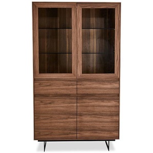 Vitrinenschrank Tokyo Nussbaum