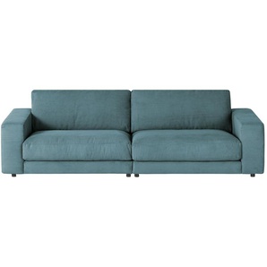 Jette Home Sofa Cord Sila ¦ türkis/petrol ¦ Maße (cm): B: 250 H: 85 T: 127.0