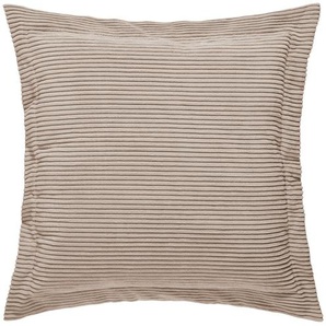 Jette Home Flatterkissen M aus Cordstoff Sila ¦ braun ¦ Maße (cm): B: 75 H: 75