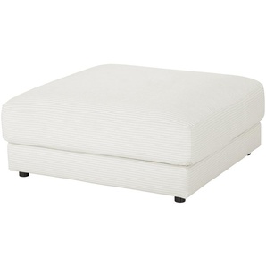 Jette Home Hocker Cord Sila ¦ weiß ¦ Maße (cm): B: 100 H: 43 T: 100.0