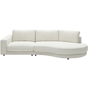 Jette Home Organisches Einzelsofa in Cord Sila ¦ weiß ¦ Maße (cm): B: 330 H: 85 T: 166.0