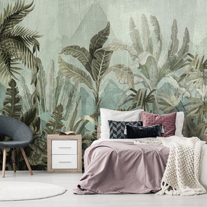 Vlies Fototapete Mountain Jungle 450 x 315cm 450 x 315 cm
