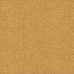 Vliestapete, Gold, Kunststoff, Papier, Animalprint, 52x1000 cm, Made in Europe, Tapeten Shop, Vliestapeten