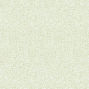Vliestapete, Grün, Kunststoff, Papier, Blätter, 52x1000 cm, Made in Europe, Tapeten Shop, Vliestapeten