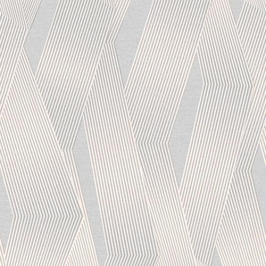 Vliestapete, Hellgrau, Kunststoff, Papier, Streifen, 52x1005 cm, Made in Europe, Tapeten Shop, Vliestapeten