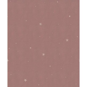 Vliestapete, Pink, Kunststoff, Papier, Stern, 53x1000 cm, Made in Europe, Tapeten Shop, Vliestapeten