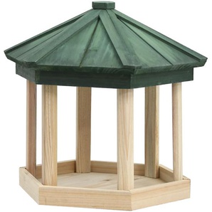Vogelfutterhaus Achteck Tanne Massivholz 33x30 cm