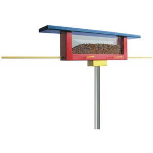 Vogelfutterstelle Langbank tät tat blau, Designer tät-tat, B+B Martig-Imhof, 18x60x10 cm