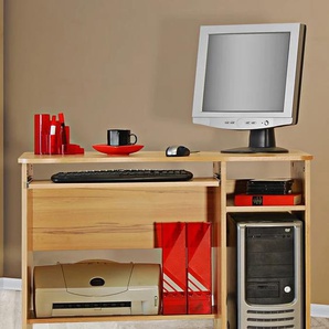 Schreibtisch VOGL MÖBELFABRIK 8048, beige (kernbuchefarben), B:91cm H:72cm T:50cm, Tische